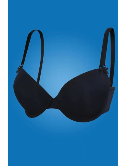 Dámská SUPER Push-up podprsenka 01-63 černá - HANNA STYLE