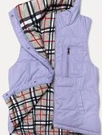 Oboustranná dámská vesta ve vřesové barvě (2383)