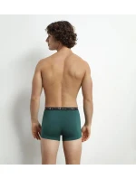 Pánské boxerky 3 ks DIM COTTON STRETCH BOXER 3x - DIM - tmavě zelená