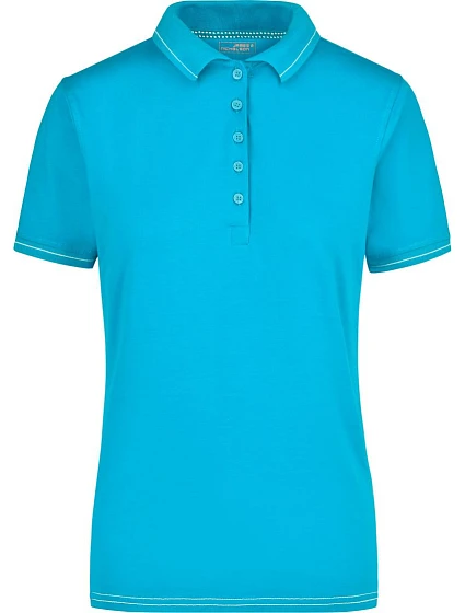 Daiber JN 568 Dámské žerzejové elastické polo 02.0568 aqua/white Daiber JN 568 Dámské žerzejové elastické polo 02.0568 aqua/white