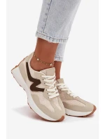 Dámské sportovní boty na platformě béžové model 21919426 - Boto