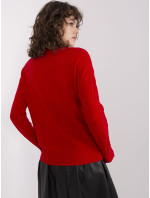 Sweter AT SW 2340.22 czerwony
