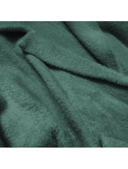 Vlněný přehoz přes oblečení typu "alpaka" v mořské zelené barvě (7108)