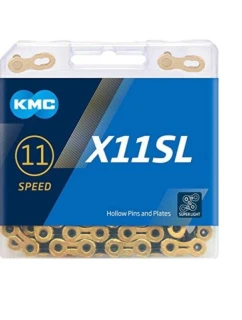 Řetěz KMC X11 SL Ti-N 118 článků zlatý černý BOX