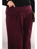 Dámské kalhoty Plus Size s širokými nohavicemi a model 21728701 - K-Fashion