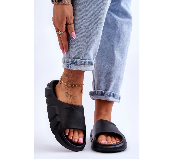 Dámské lehké pěnové pantofle Big Star LL274594 Černé