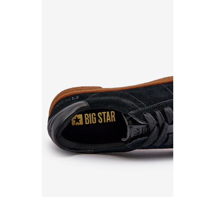 Nízké pánské tenisky z ekologické kůže Big Star NN174284 černé Nízké pánské tenisky z ekologické kůže Big Star NN174284 černé