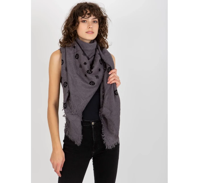 Šátek AT CH  tmavě šedý model 17967063 - FPrice