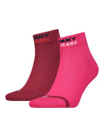 Tommy Hilfiger Jeans 2Pack Socks 701218956011 Pink/Burgundy