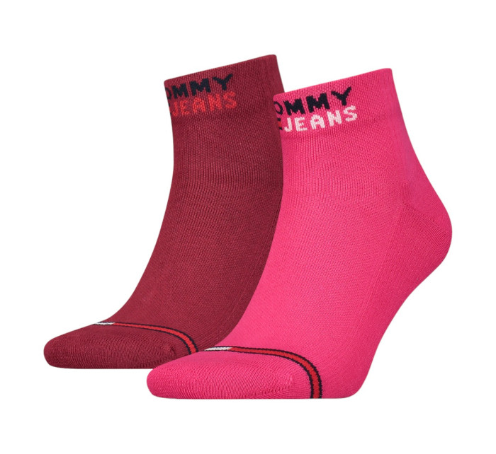 Ponožky Tommy Hilfiger 2Pack 701218956011 Pink/Burgundy