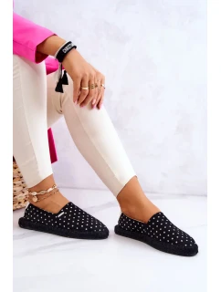 Dámské módní espadrilky Polka Dots Big Star - černé