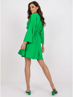 Zelené vzdušné šaty s dlouhým rukávem značky Zayna