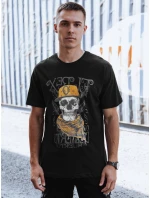Pánské tričko s potiskem černé Dstreet model 21978292 - FashionStreet Pánské tričko s potiskem černé Dstreet model 21978292 - FashionStreet