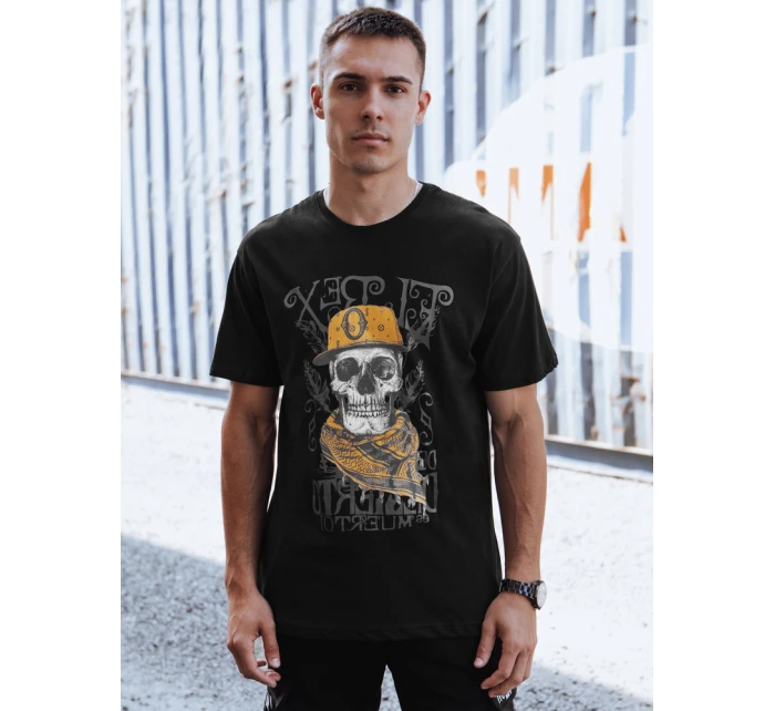 Pánské tričko s potiskem černé Dstreet model 21978292 - FashionStreet Pánské tričko s potiskem černé Dstreet model 21978292 - FashionStreet