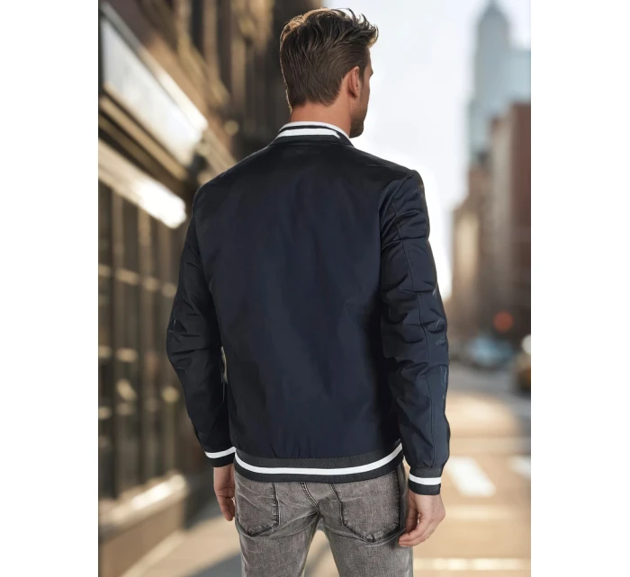 Pánská přechodná bunda bomber modrá FashionStreet TX5015