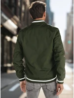 Pánská přechodná bunda bomber zelená FashionStreet TX5024 Pánská přechodná bunda bomber zelená FashionStreet TX5024