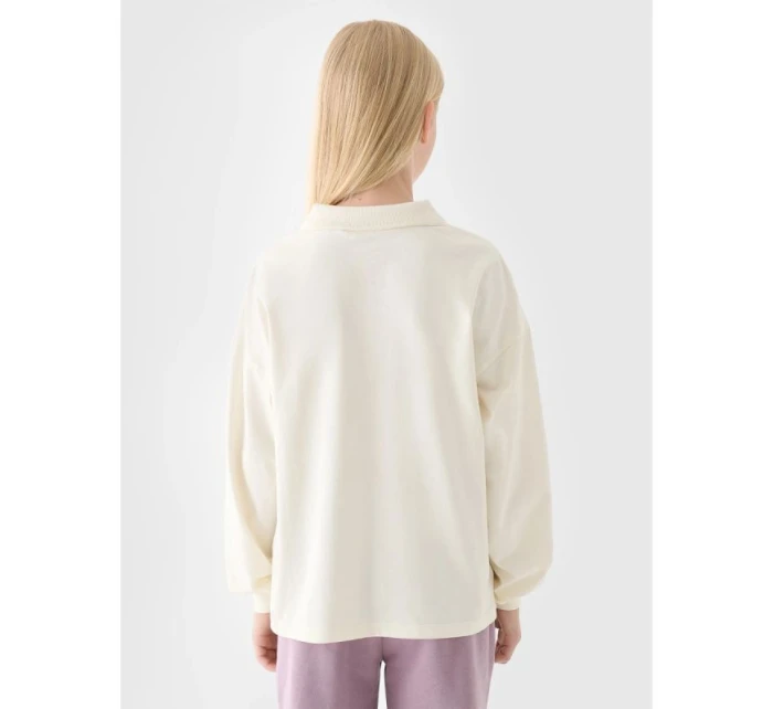 Hladký dívčí dlouhý rukáv 4F Junior 4FJRAW24TLONF438-11S