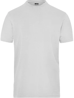 Daiber JN 1802 Pánské pracovní tričko z bio bavlny - Solid 02.1802 white