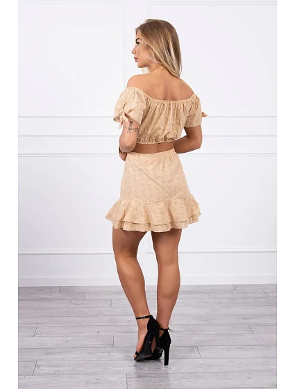 model 18746811 souprava béžová - K-Fashion model 18746811 souprava béžová - K-Fashion
