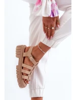 Dámské sandály béžové model 21657065 - Boto Dámské sandály béžové model 21657065 - Boto