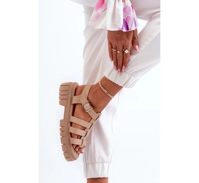 Dámské sandály béžové model 21657065 - Boto Dámské sandály béžové model 21657065 - Boto