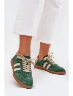 Dámské semišové tenisky zelené model 21703524 - Boto Dámské semišové tenisky zelené model 21703524 - Boto