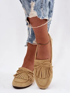 Dámské mokasíny s třásněmi Žluté Janelisse