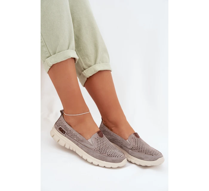 semišová polobotka model 22027766 - EVENTO