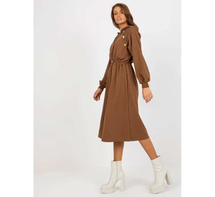 Dámské šaty RV SK 8336 hnědé