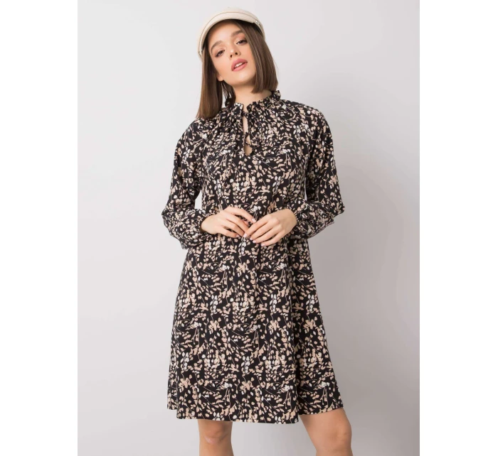 Šaty WN SK R819 1.17 černá a béžová