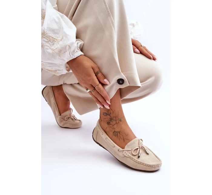 Dámské semišové mokasíny béžové Si Passione Dámské semišové mokasíny béžové Si Passione