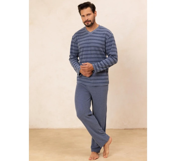 Pyžamo  dlouhé/r M2XL pánské froté model 21314909 - Regina