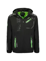 Geographical Norway pánská softshellová bunda ROYAUTE BLACK / GREEN DB MEN 068 BLACK / GREEN (WY8026H/GN-NOIR / VERT)