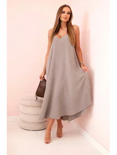 Mušelínové šaty na ramínka fango