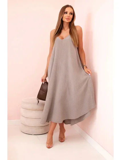 Mušelínové šaty na ramínka fango