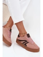 Sametové dámské tenisky na platformě Růžové Skye Sametové dámské tenisky na platformě Růžové Skye