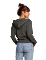 model 17636580 Zavinovací svetr s kapucí černý - BeWear