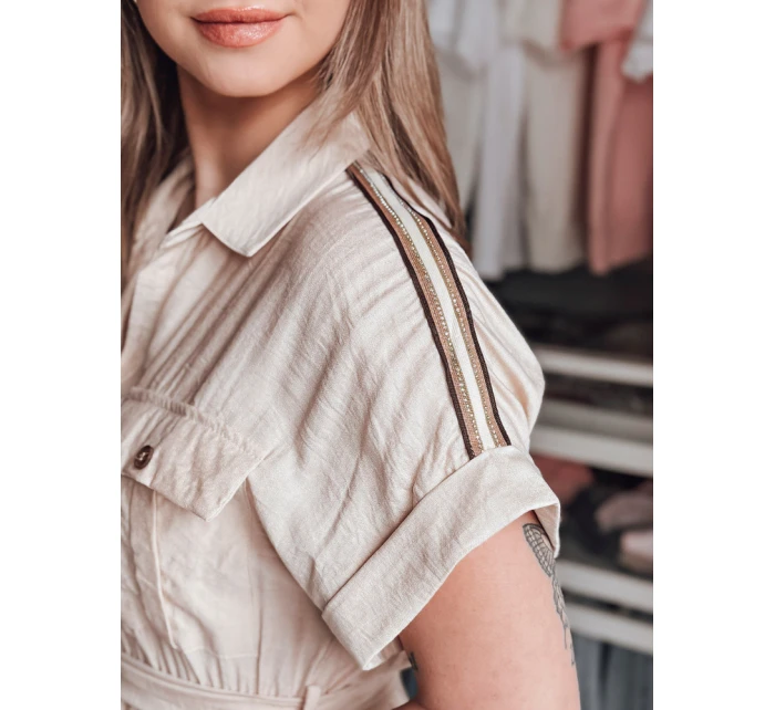 LOVE béžové maxi šaty Dstreet model 21988945 - FashionStreet