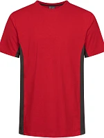 Promodoro 3590 Unisex kontrastní pracovní tričko - EXCD 40.3590 fire red/charcoal