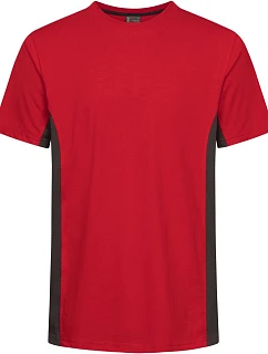 Promodoro 3590 Unisex kontrastní pracovní tričko - EXCD 40.3590 fire red/charcoal