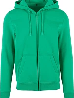 Build your Brand BY 012 Mikina s kapucí z těžké bavlny 56.0012 grass green
