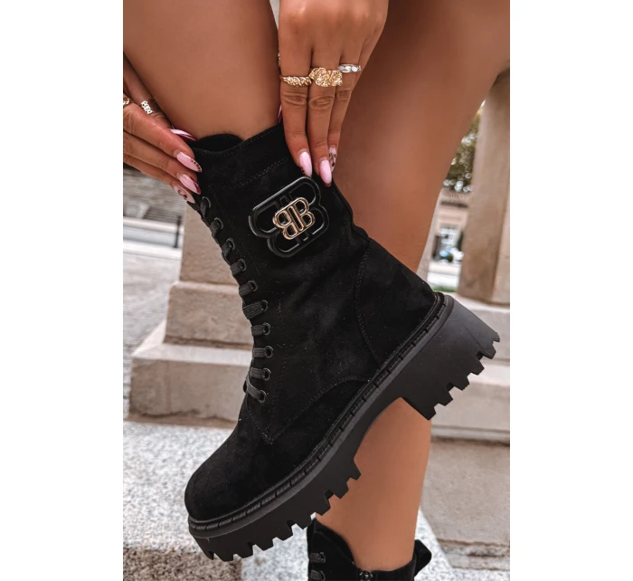 Dámské Workery s Ozdobným Zateplené Černé model 21715371 - Boto Dámské Workery s Ozdobným Zateplené Černé model 21715371 - Boto