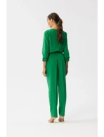 Kombinéza s výstřihem zelená model 18882643 - STYLOVE