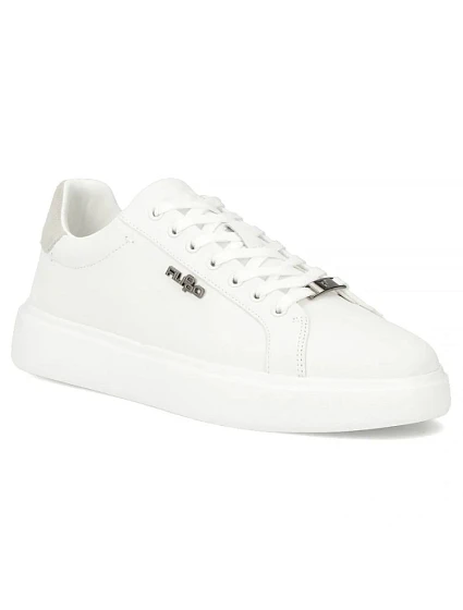 Pánské kožené polobotky bílé model 22079019 - FILIPPO Pánské kožené polobotky bílé model 22079019 - FILIPPO