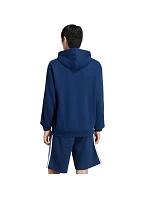 Pánská mikina adidas Essentials 3-Stripes French Terry Hoodie, tmavě modrá, KY4203