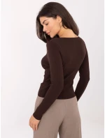 Jumper PM SW DF61034.76 tmavě hnědý