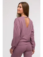 model 21047201 Mikina s otevřenými zády heather - BeWear