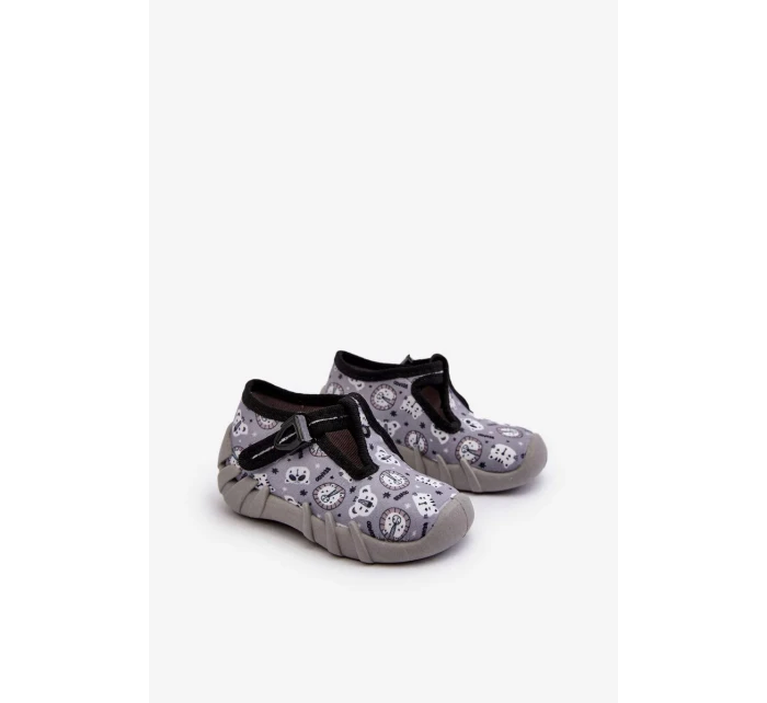 Pohodlné dětské pantofle BEFADO šedé Pohodlné dětské pantofle BEFADO šedé