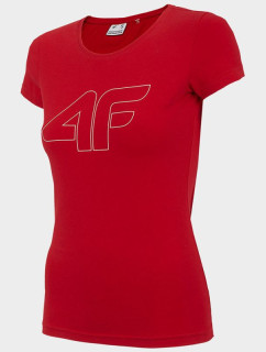 Dámské tričko W H4Z22-TSD353 62S červené - 4F