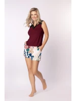 Dámské pyžamové šortky Nipplex Margot model 18443385 S2XL - Mefemi